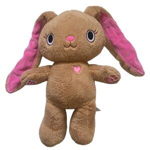 Build A Bear Kabu Pawlette Brown Bunny 2018 Pink Heart 17" Plush Stuffed Animal